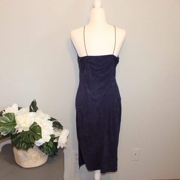 Charlotte Russe Midnight Blue Velvet Bodycon Dress - Picture 4 of 5